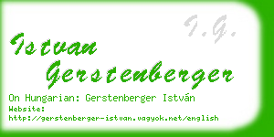 istvan gerstenberger business card